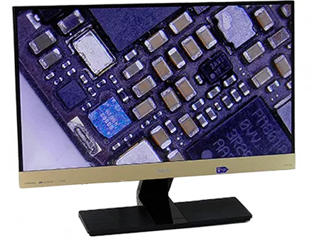 Увеличенное изображение с микроскопа Saike Digital SK2126H2 тринокулярный микроскоп купить