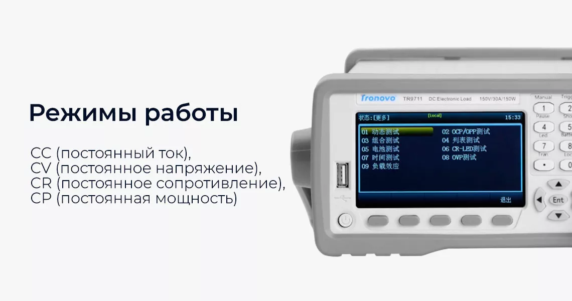 Режимы работы измерителя нагрузки измеритель нагрузки