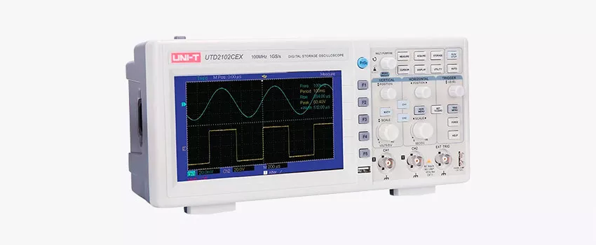 Запоминающий осциллограф UNI-T UTD2102CEX обзор Цифровой осциллограф UNI-T UTD2102CEX 100 МГц