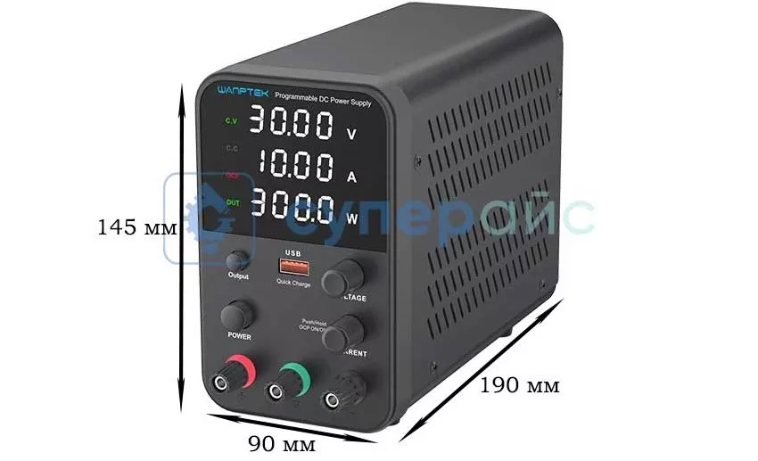 Габариты блока питания Wanptek WPS305H заказать источник питания Wanptek WPS305H в Суперайс