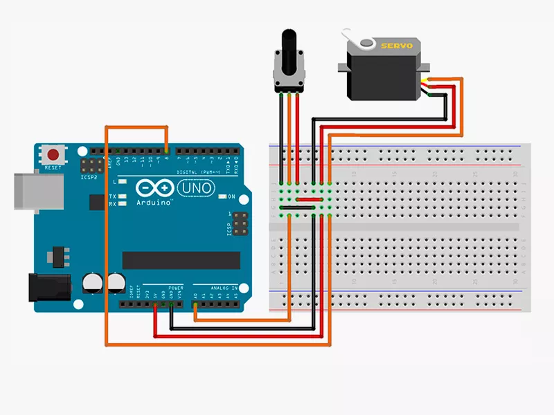 Схема соединения сервопривода к Arduino Подключение DSSERVO DS3235 35 кг*с*см к плате ардуино | Суперайс