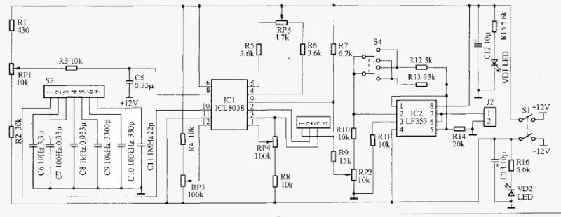 ICL8038 icl8038 схема включения