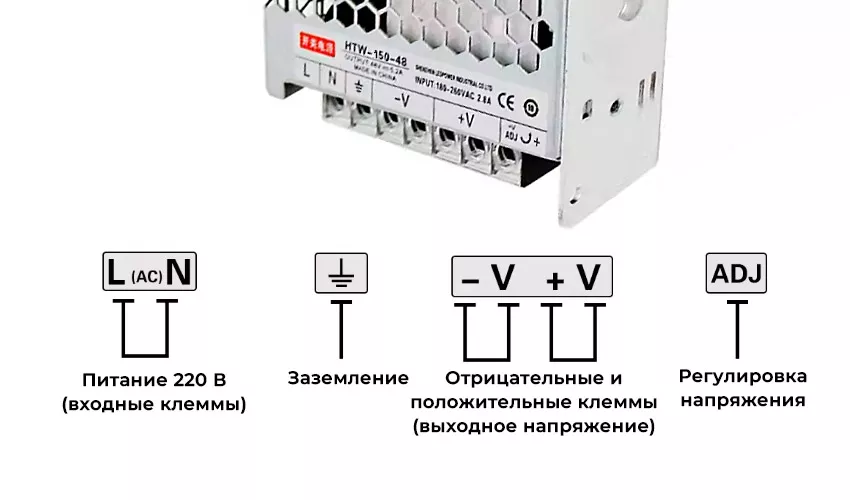 Схема подключения источника питания kejian блок питания купить в Суперайс