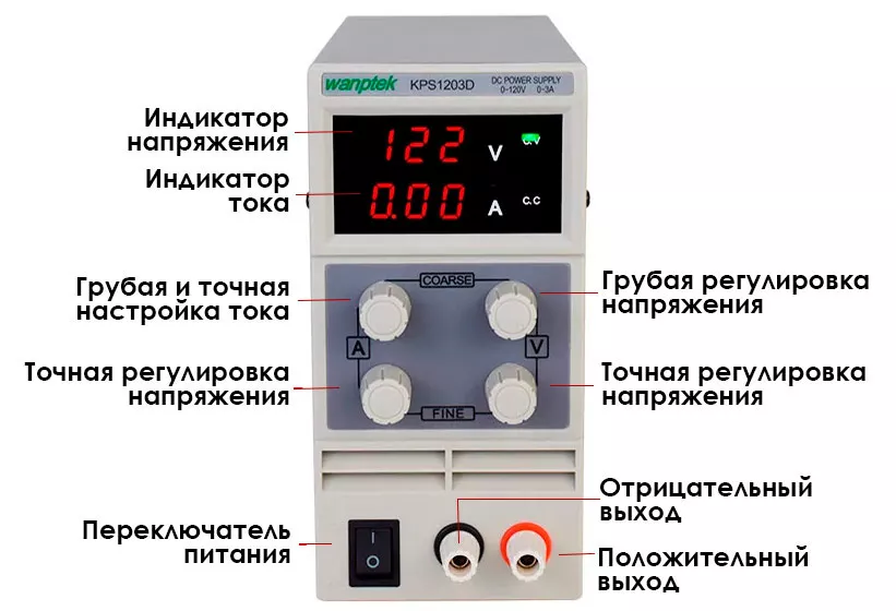Лабораторный блок питания Wanptek блок питания на 120 вольт купить в Суперайс