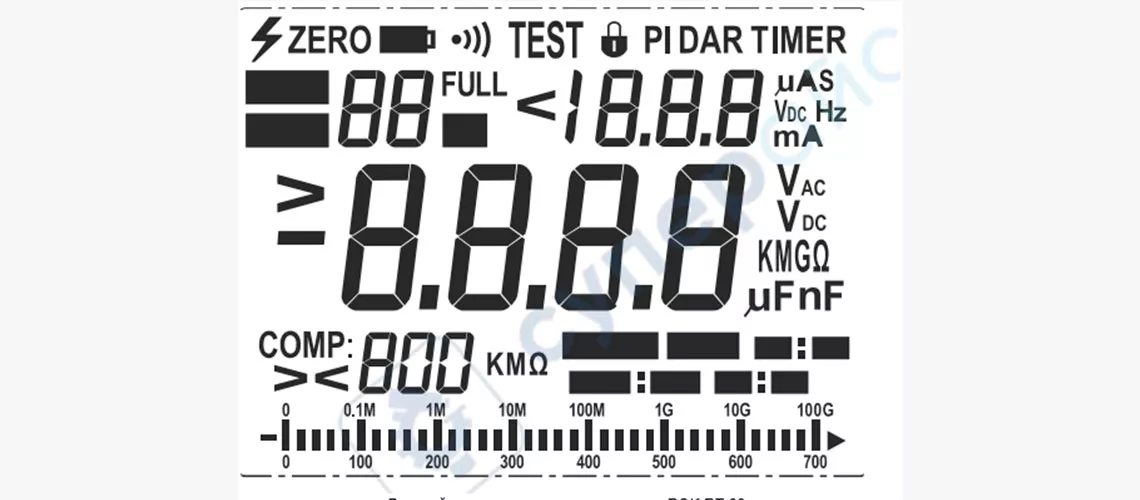 Экран RGK RT-32 цифровой мегаомметр rgk