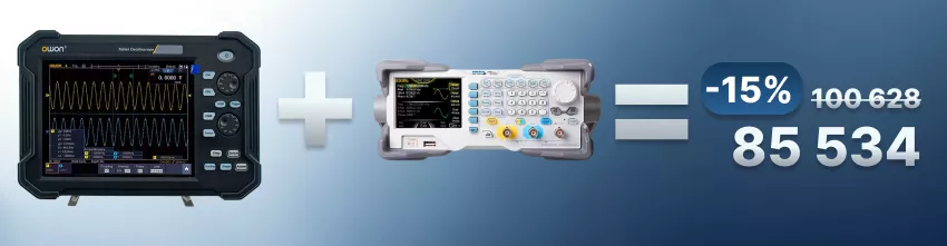 Rigol DG1022Z и OWON TAO3102