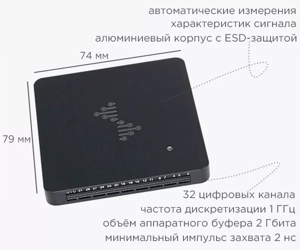 Анализатор цифровых сигналов логический 32 канала DreamSourceLab DSLogic U3Pro32