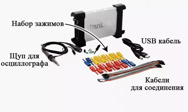 Ручной осциллограф для ПК Hantek DSO-6022BL USB осциллограф-приставка Hantek DSO-6022BL