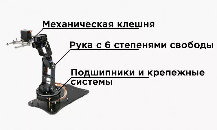 Манипулятор захватчик предметов WHEELTEC SR650 Рука-манипулятор, манипулятор, захватчик, клешня, механическая рука