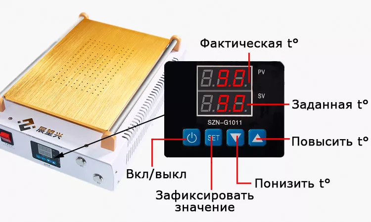 Дисплей сепаратора ZWX ZF-11 Станок для разборки сенсорных модулей ZWX ZF-11
