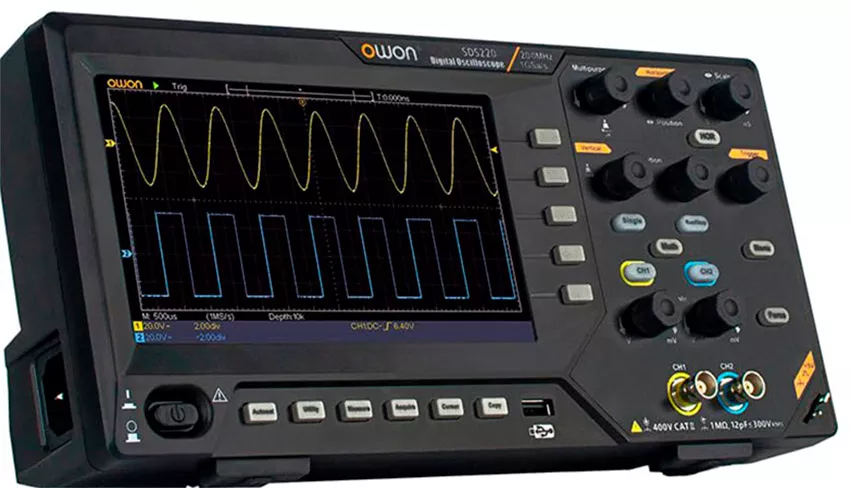 фронтальное фото OWON SDS220 обзор осциллографа
