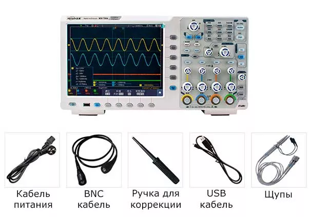 Комплектация осциллографа PINTECH MDO7350A настольный цифровой осциллограф в Суперайс