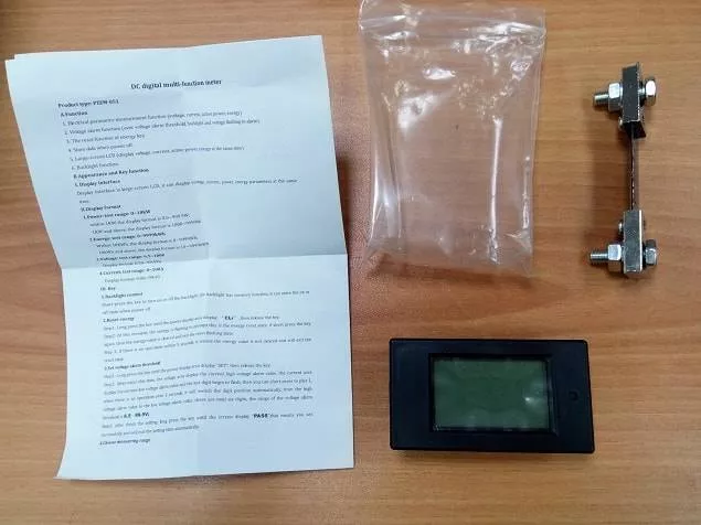 полная комплектация Купить многофункциональная измерительная головка PZEM-051 DC 6.5-100В, 0-100А с внешним шунтом