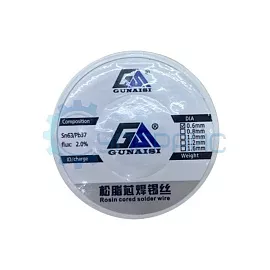 Припой с флюсом GUNAISI Sn63/Pb37 (0.6 мм, 30 г) фото