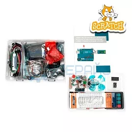 Набор UNO R3 Starter Kit с Bluetooth модулем ZS-040 и контроллером, совместимым со средой Arduino, и 16 уроками в среде Scra