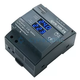 Монтажный блок питания на DIN рейку ZGQNYI QYR-100-24 с индикацией напряжения фото