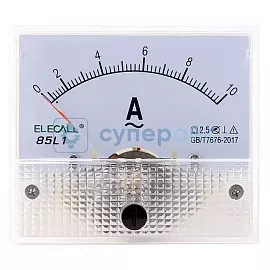 Стрелочный амперметр ELECALL 85L1-10 А фото