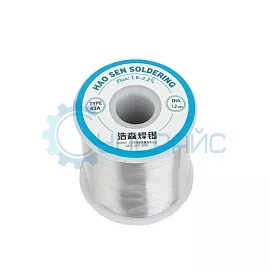 Припой проволочный с канифолью (олово Sn 55%, HAO SEN 63A, 1.2 мм, 500 г) фото