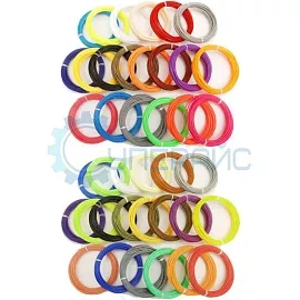 PLA пластик для 3D ручки, набор из 40 цветов (200 метров) фото