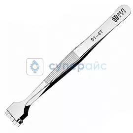 Пинцет нескользящий BEST BST-91-4T фото