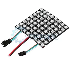 Матрица 8х8 адресных RGB светодиодов WS2812B фото