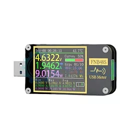 Цифровой USB тестер FNIRSI FNB48S с Bluetooth фото