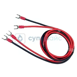 Вилочная клемма 6 мм, сечение 6 мм 1 метр красный фото