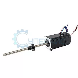 Шаговый электромотор с винтом 200 мм UMot 57HS7407-200N4SC-300 с тормозом (NEMA 23) фото