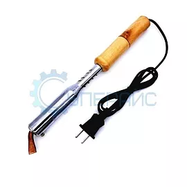 Электрический паяльник Luotie с деревянной рукояткой (100 Вт) фото