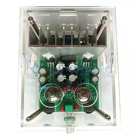 Набор радиодеталей для сборки усилителя звука на базе LM1875T с блоком питания фото