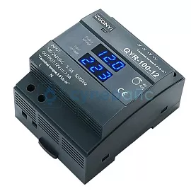 Импульсный источник питания на DIN рейку ZGQNYI QYR-100-12 с индикацией напряжения фото