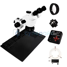 Тринокулярный цифровой микроскоп Kaisi 37045A с камерой 20 Мп фото