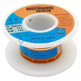 Припой MECHANIC HX-T100 Sn63/Pb37 (0.3 мм, 42 г) фото