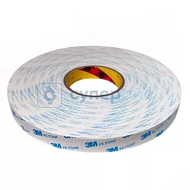 Двухсторонняя клейкая лента 3М1600Т 25 мм х 3 м фото