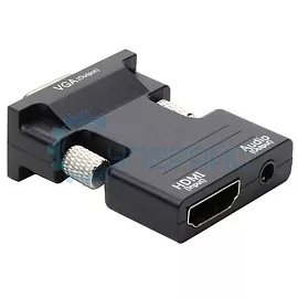 Переходник JDLY HDMI-VGA с аудио разъемом фото