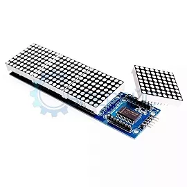 Матричный модуль красного свечения 8x32 на MAX7219 фото