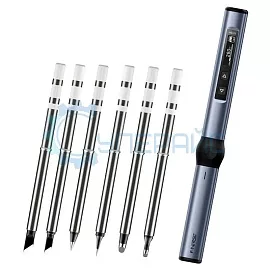 Цифровой паяльник FNIRSI HS01 с набором жал фото