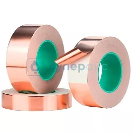 Токопроводящий медный скотч Qingchen 100 мм х 15 м х 0,15 мм фото