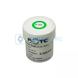 BGA шарики припоя для реболлинга 0,55 мм. 250000 шт. до 26.10.2025 (уцененный) фото