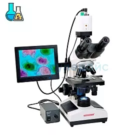 Биологический микроскоп Saike Digital SK2009H3S4 тринокулярный фото