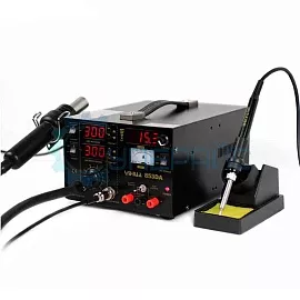 Термовоздушная паяльная станция YIHUA-853DA (компрессорная) (3 в 1) с паяльником и блоком питания фото