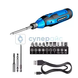 Аккумуляторная отвёртка MAOVON M100C с набором бит фото