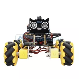 Механический робот-автомобиль Mini Mecanum Wheel совместимый со средой Arduino фото