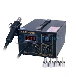 Цифровая термовоздушная паяльная станция WEP 850D фото