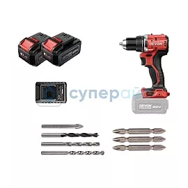 Шуруповерт ударный DEVON DID201 с батареей 5 Ah фото