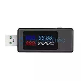 USB тестер напряжения Keweisi KWS-V30 30V/6,5A чёрный фото