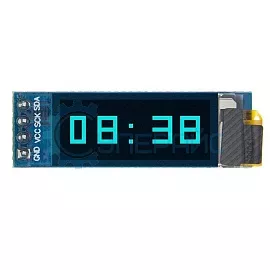 Дисплей OLED 0.91 дюйма, I2C, синий (модуль для Arduino) фото