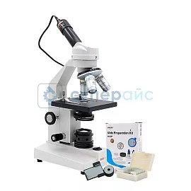 Учебный монокулярный микроскоп Motic SFC-201FLEDA 16 с электронным окуляром фото