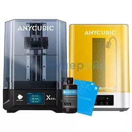 Фотополимерный 3D принтер Anycubic Photon Mono X6Ks с устройством для очистки и дополнительного отверждения моделей Wash&Cur