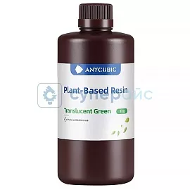 Смола для 3D принтера Anycubic ECO Plant-based UV Resin, на растительной основе, зеленая полупрозрачная, 1 кг фото